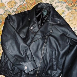 Black Leather Jacket- Worn Once